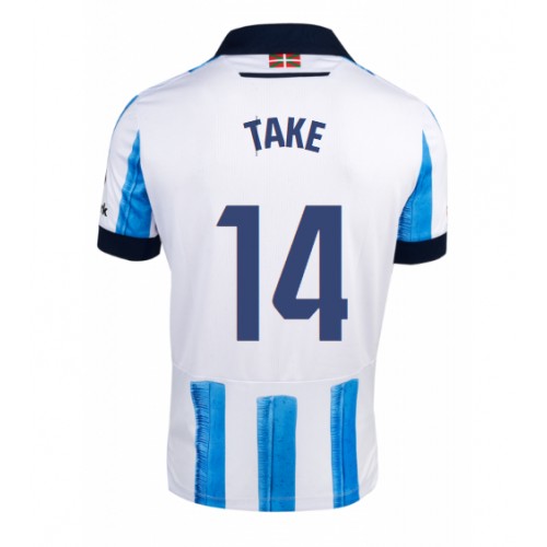 Real Sociedad Takefusa Kubo #14 Domaci Dres 2023-24 Kratak Rukav